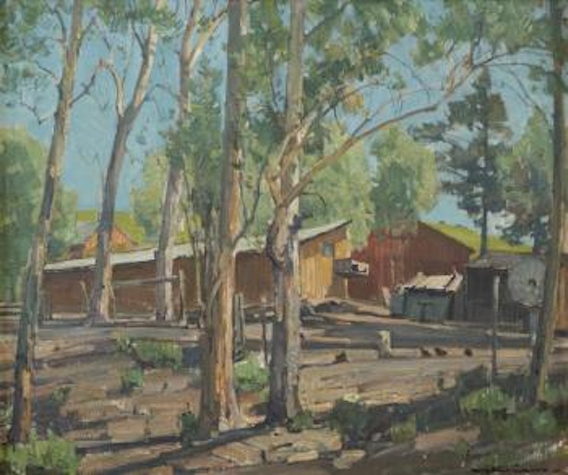 Shaded Sheds by William Wendt