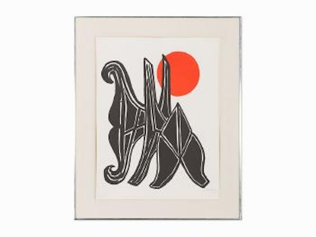 Young Woman and Her Suitors by Alexander Calder