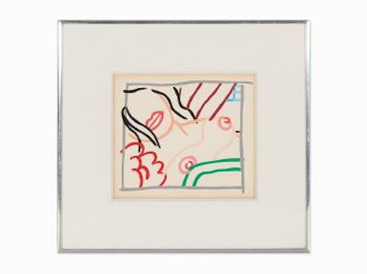 Bedroom Brunette Doodle (Heavy Line), by Tom Wesselmann