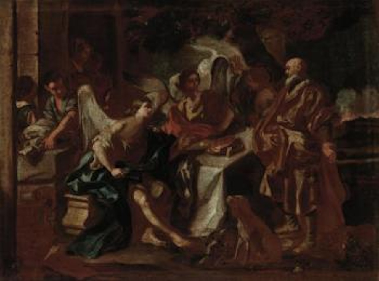 Abraham and the Three Angels by Francesco Solimena