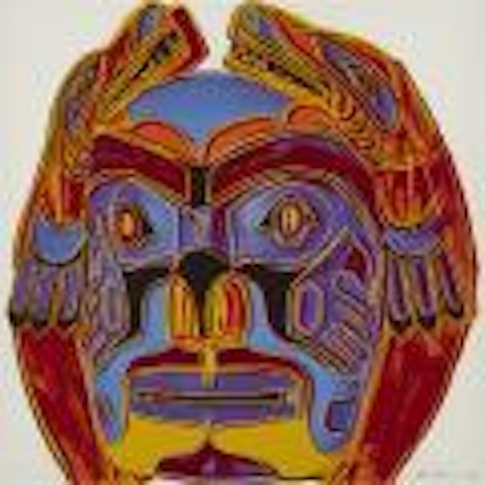 Northwest Coast Mask (from Cowboys and Indians), 1986 [Feldman & Schellmann, II.380] by Andy Warhol