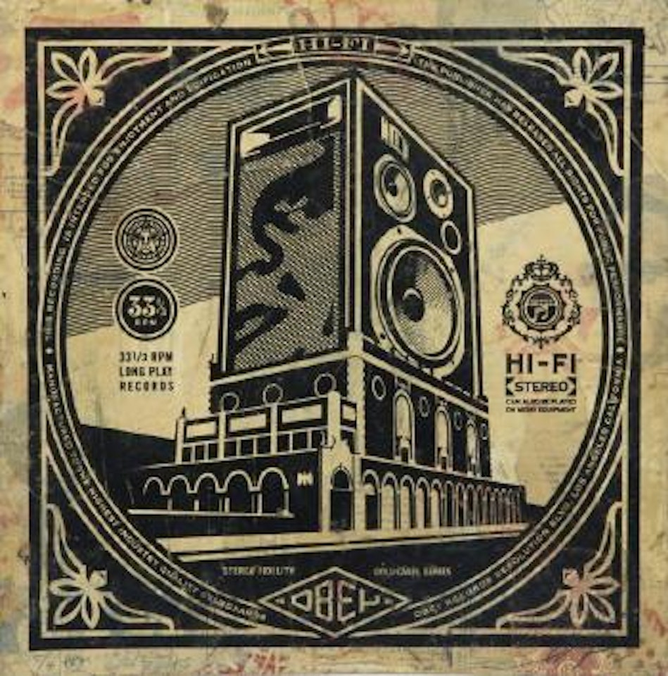 Stereo hi fidelity by Shepard Fairey