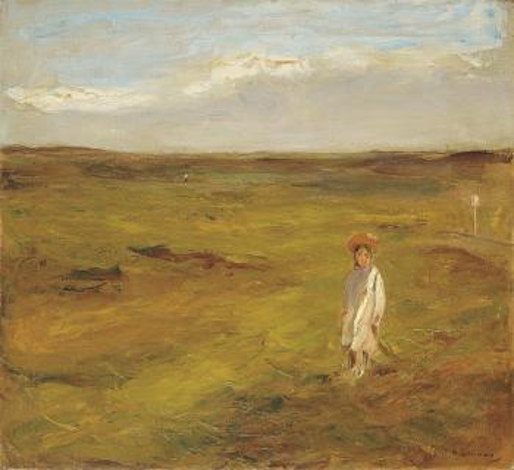 Kind in den Dünen by Max Liebermann