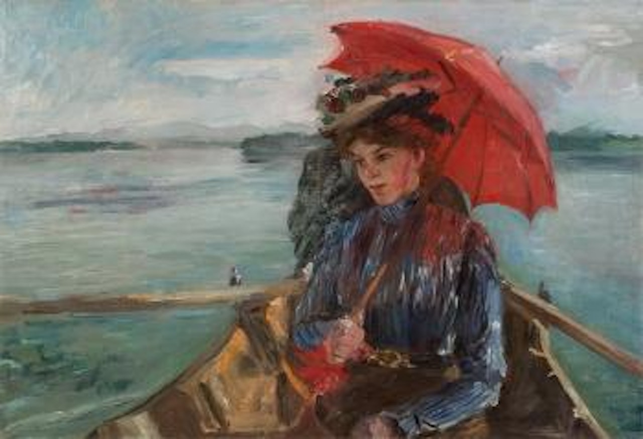 Fräulein Heck (Im Boot auf dem Starnberger See) by Lovis Corinth