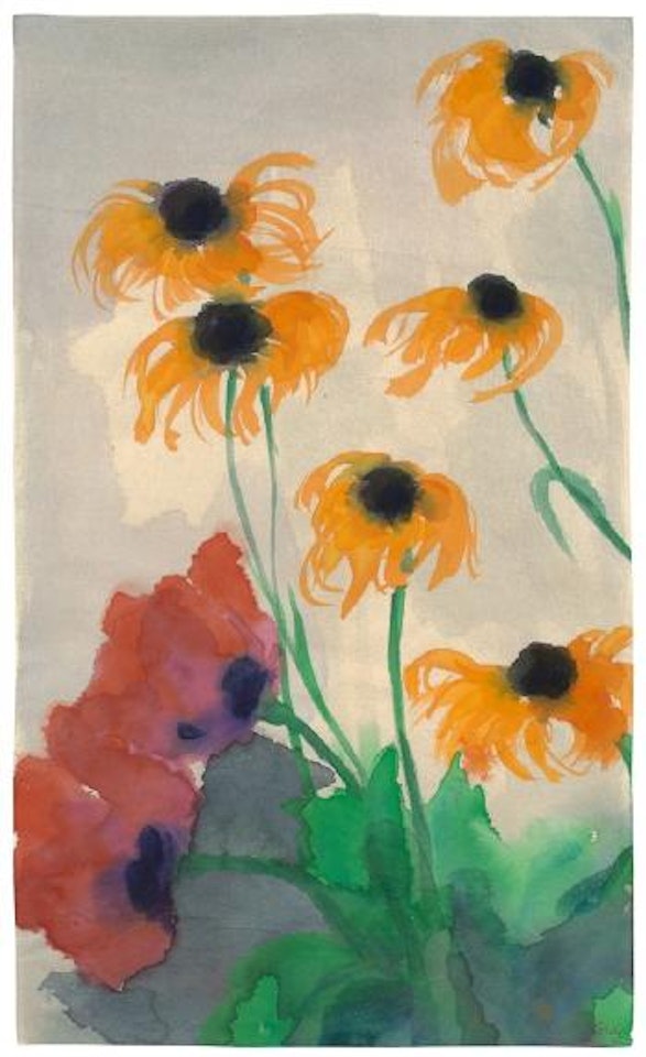 Mohn und Sonnenhut by Emil Nolde