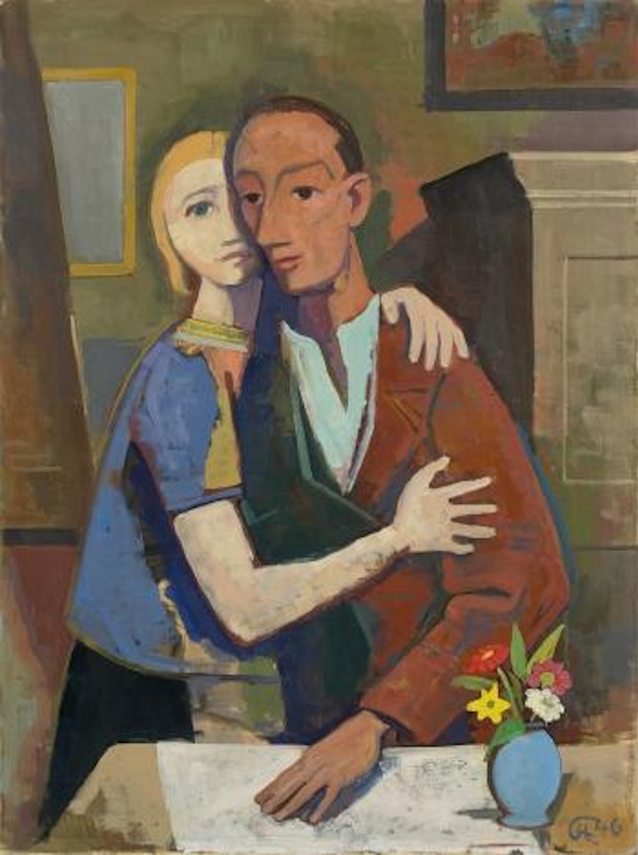 Ehepaar (Ehepaar I) by Karl Hofer
