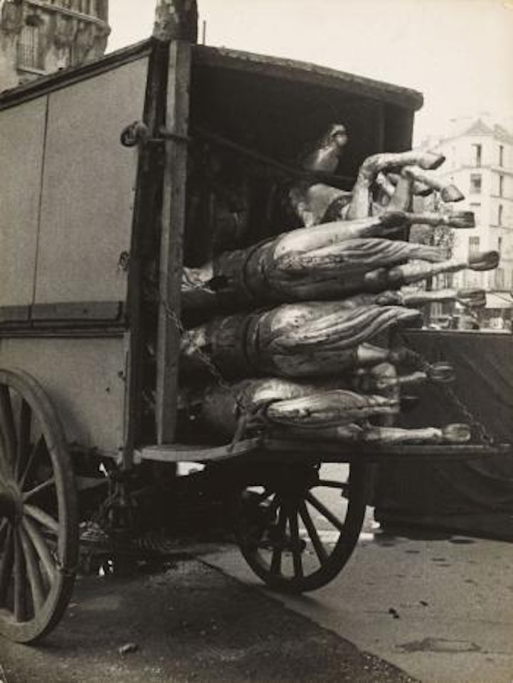 Chevaux De Bois D'un Carrousel Démonté, Paris by André Kertész
