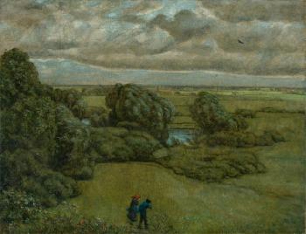 Landschaft im Sturm by Hans Thoma