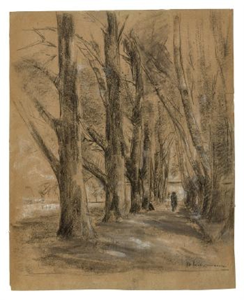 Die Loretto-Allee In Rosenheim by Max Liebermann