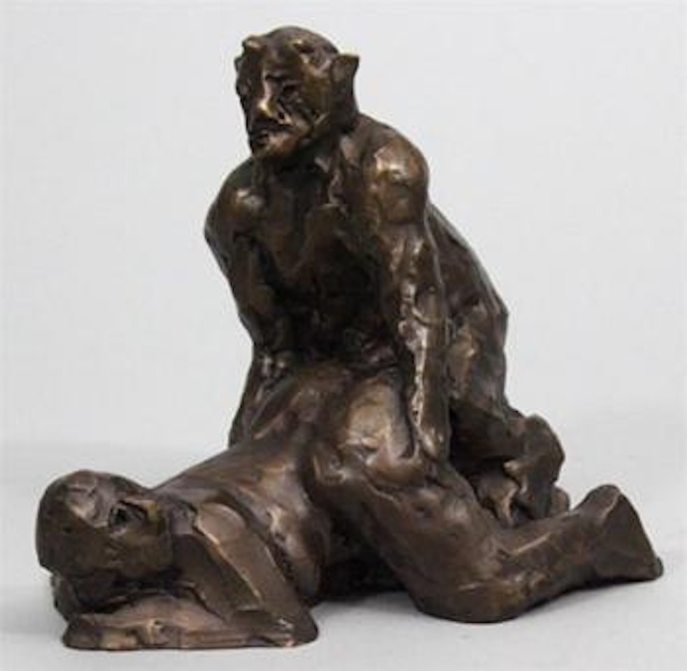 Nymphe und Satyr II by Alfred Hrdlicka