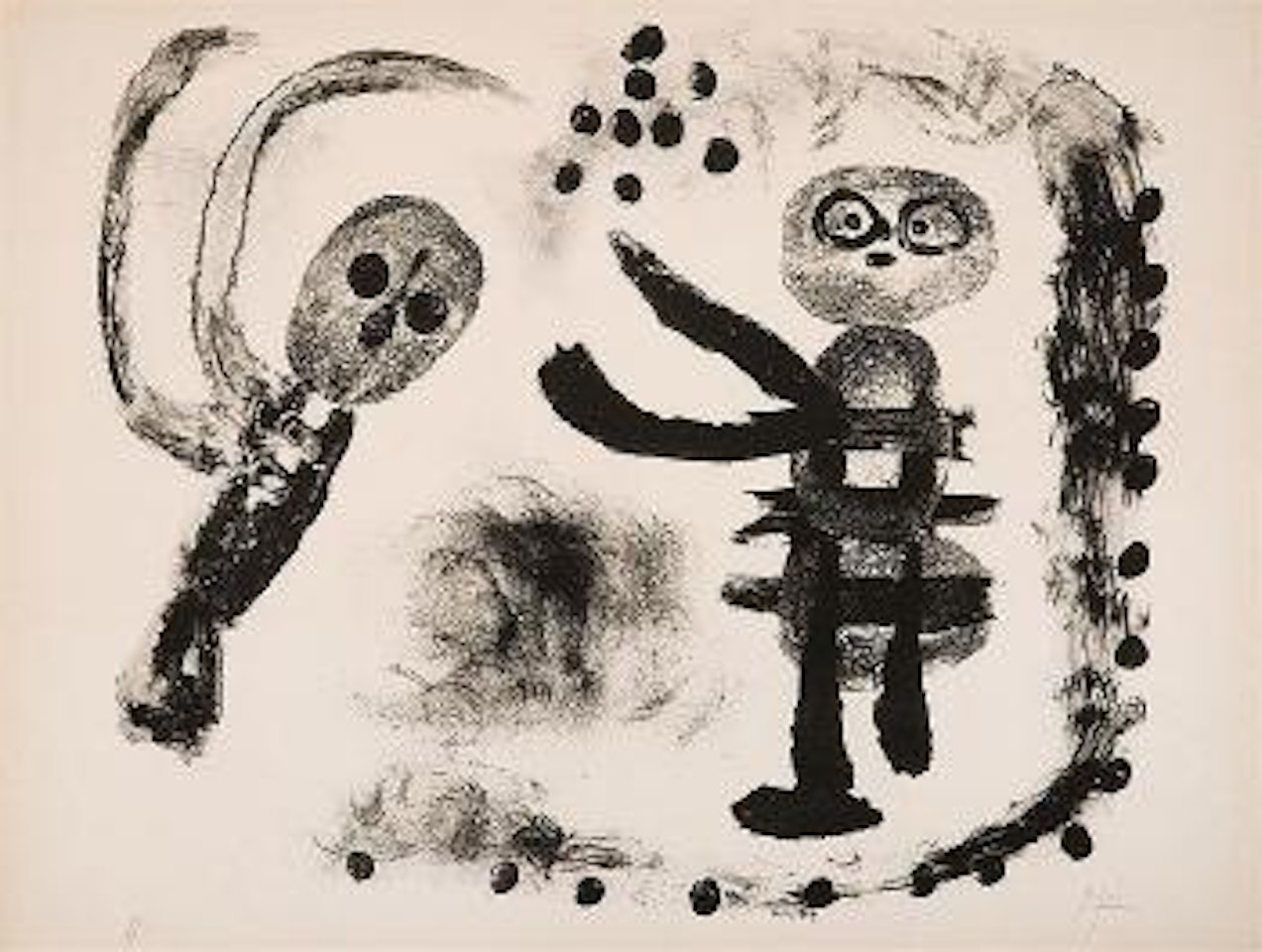 Petite fille au bois by Joan Miró
