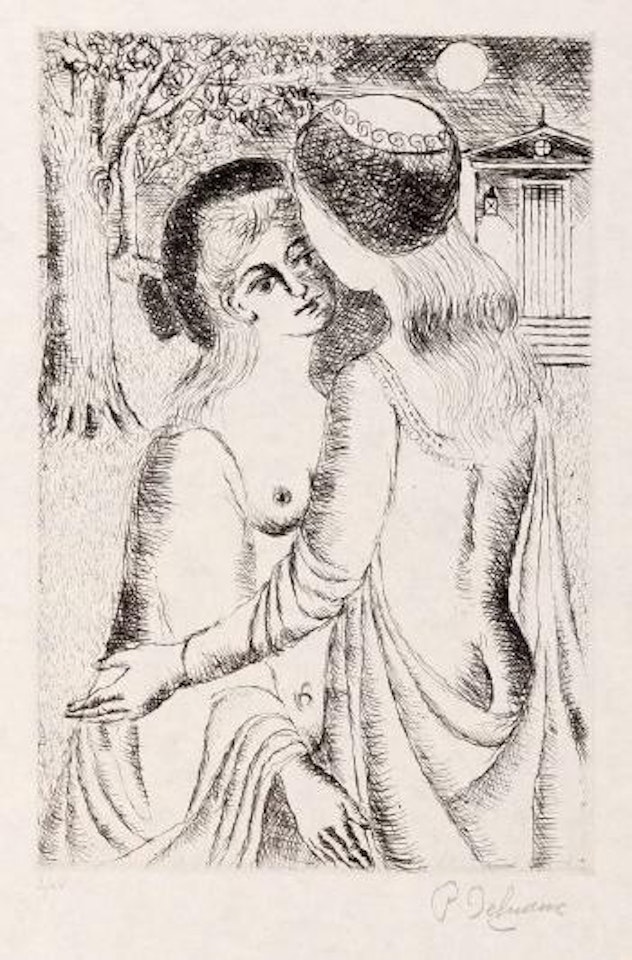 Douce nuit by Paul Delvaux