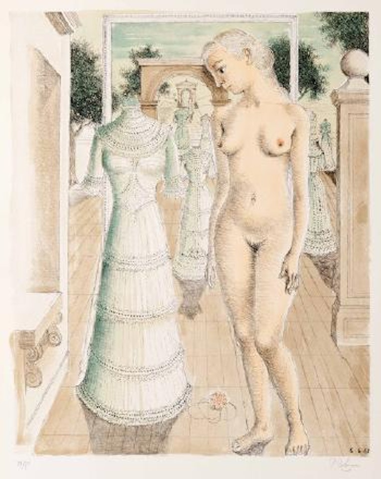 La robe du dimanche by Paul Delvaux