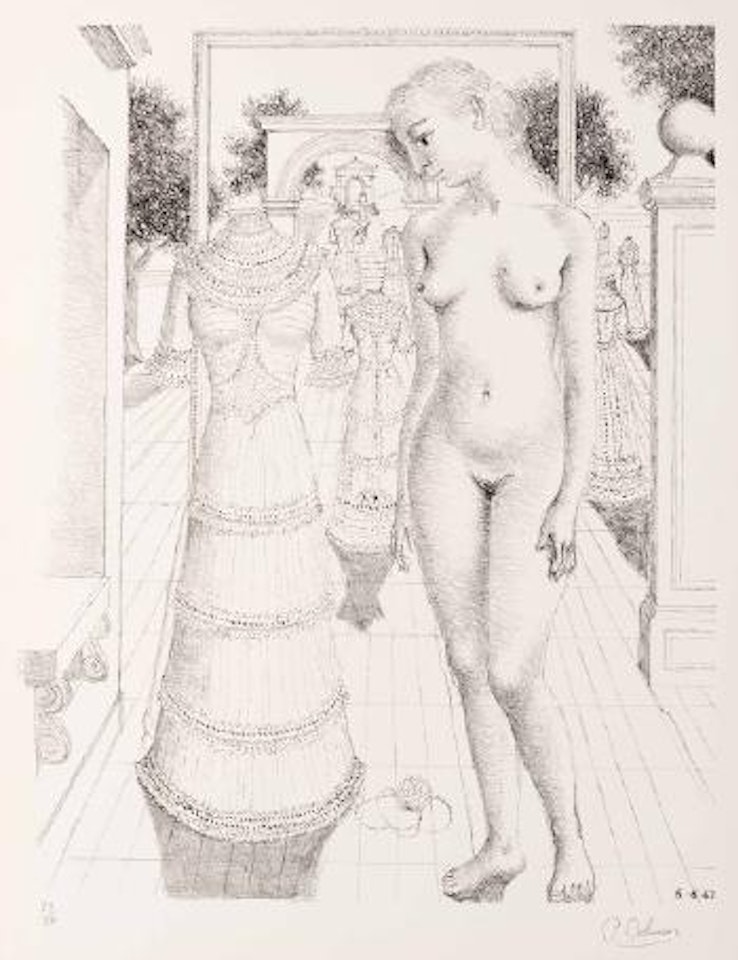 La robe du dimanche by Paul Delvaux