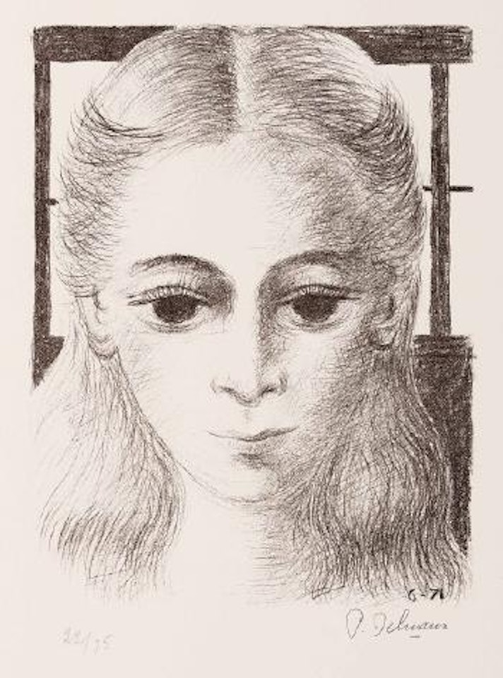 Anne de face by Paul Delvaux