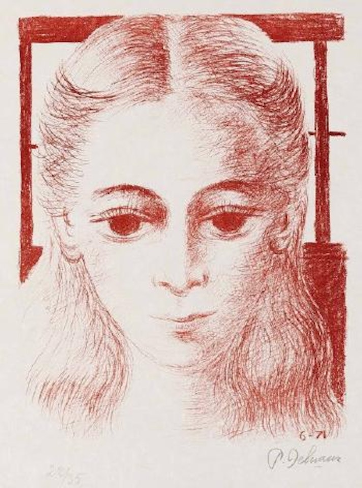 Anne de face by Paul Delvaux