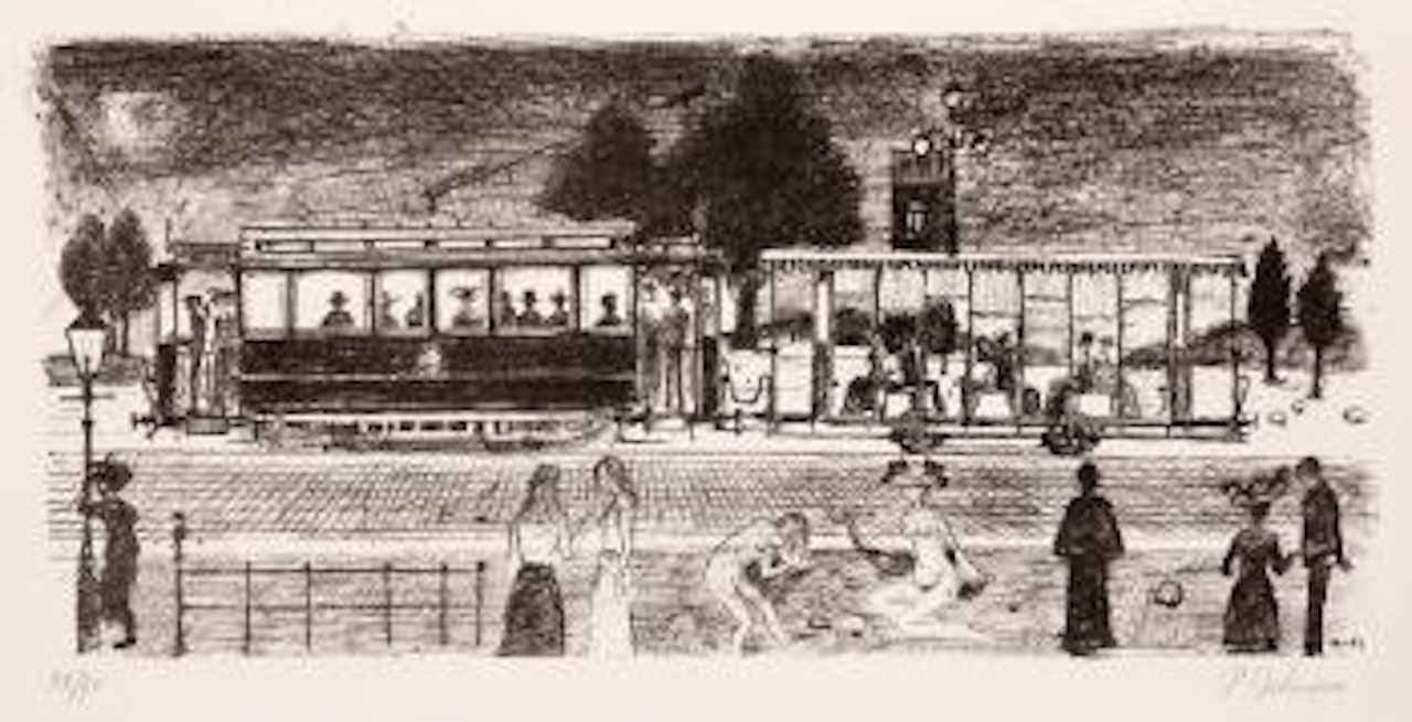Le tramway by Paul Delvaux
