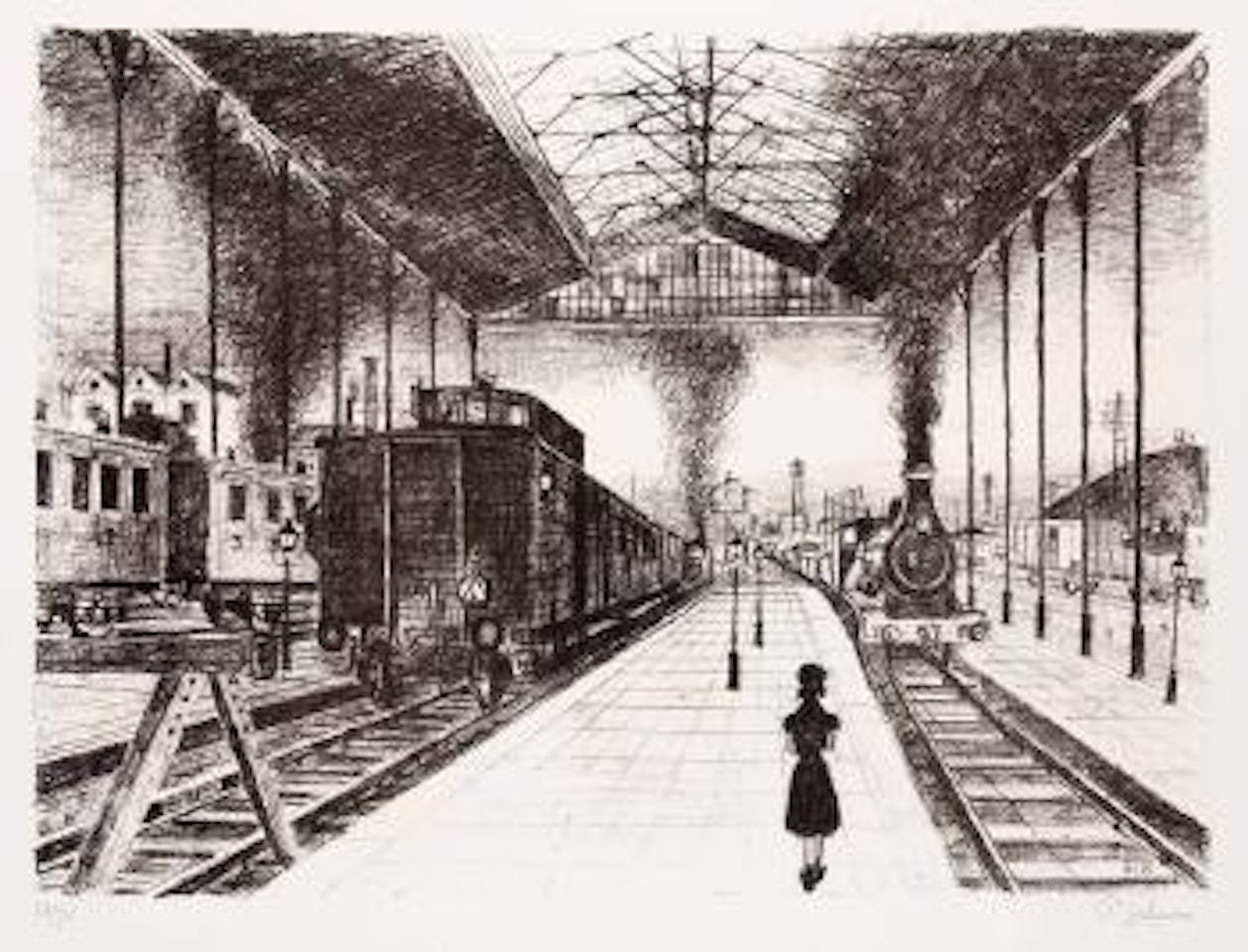La gare by Paul Delvaux