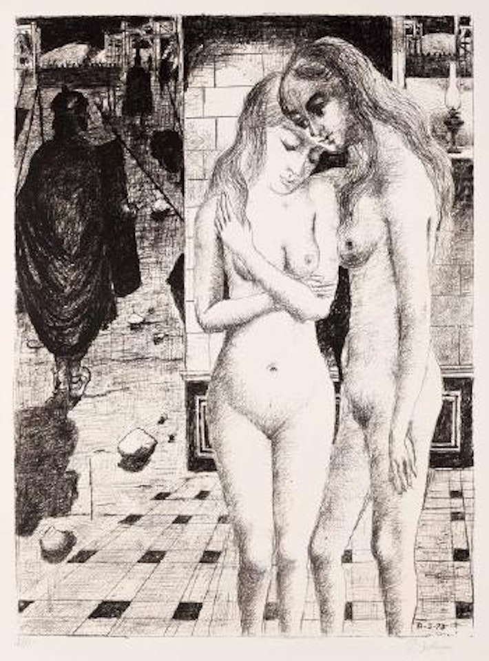 Les captives by Paul Delvaux