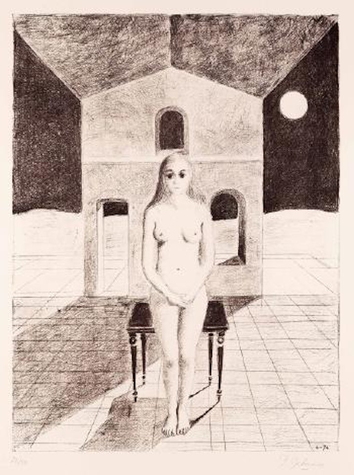 La voyante by Paul Delvaux