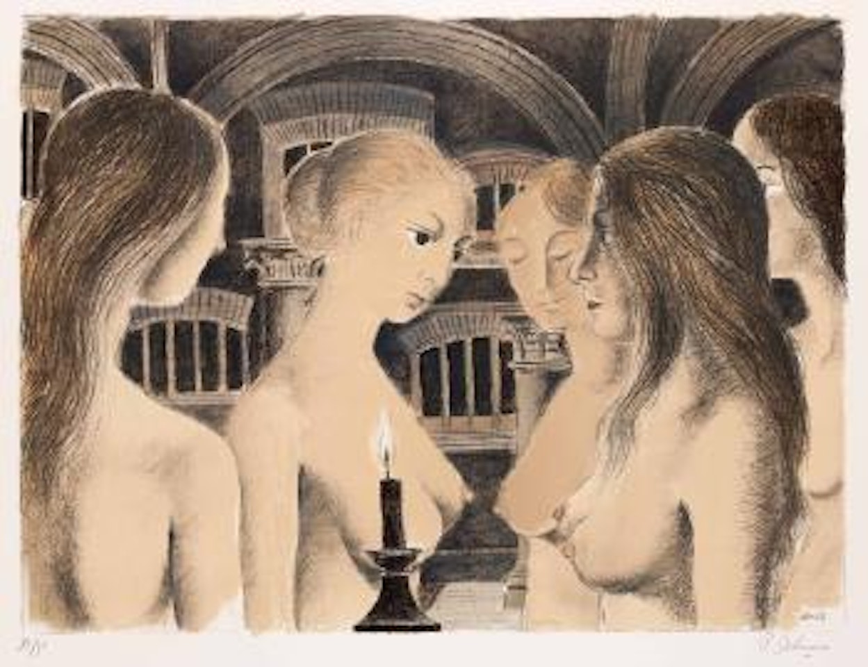 La voûte by Paul Delvaux