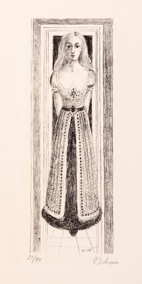 Naïs vêtue by Paul Delvaux