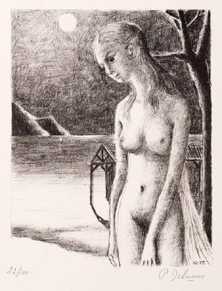 La nuit by Paul Delvaux