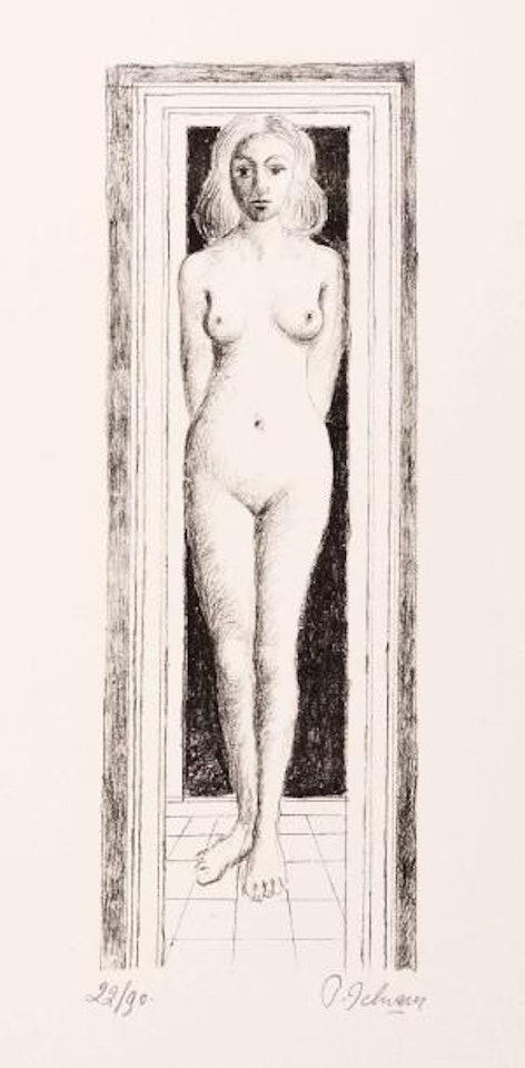 Naïs dévêtue by Paul Delvaux