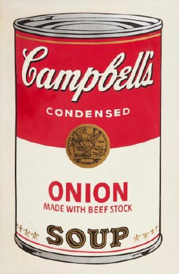 Cambell’s Soup Onion, from Campbell’s Soup I by Andy Warhol