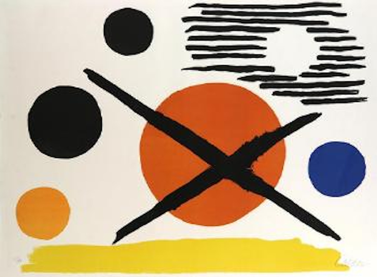 La croix sur le soleil by Alexander Calder