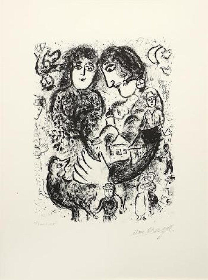 The rendez-vous by Marc Chagall
