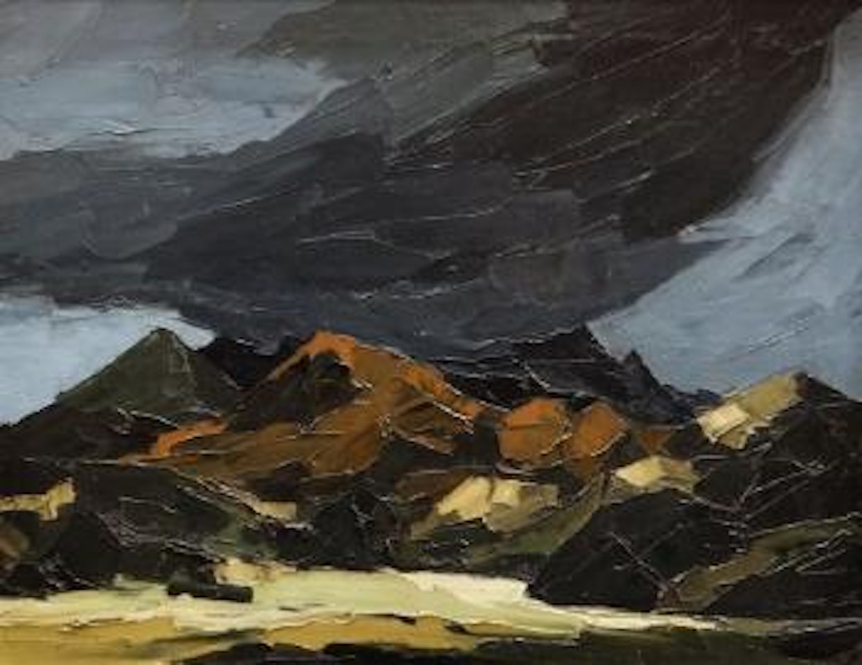 The Andes above Esquel, Patagonia by Kyffin Williams