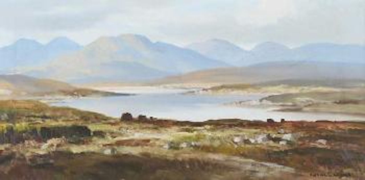Landscape & Lough, Connemara by Maurice Canning Wilks