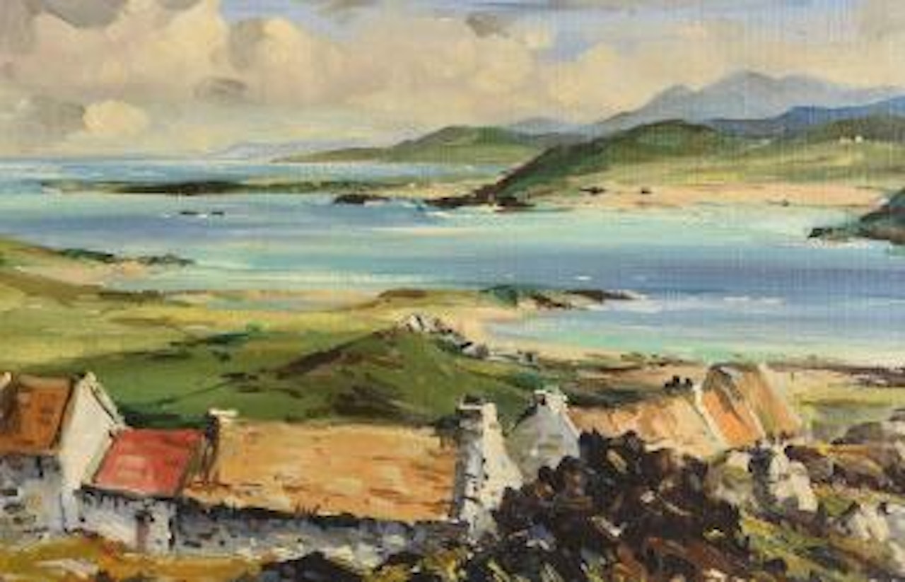Irish Cottages, Connemara by Kenneth Webb