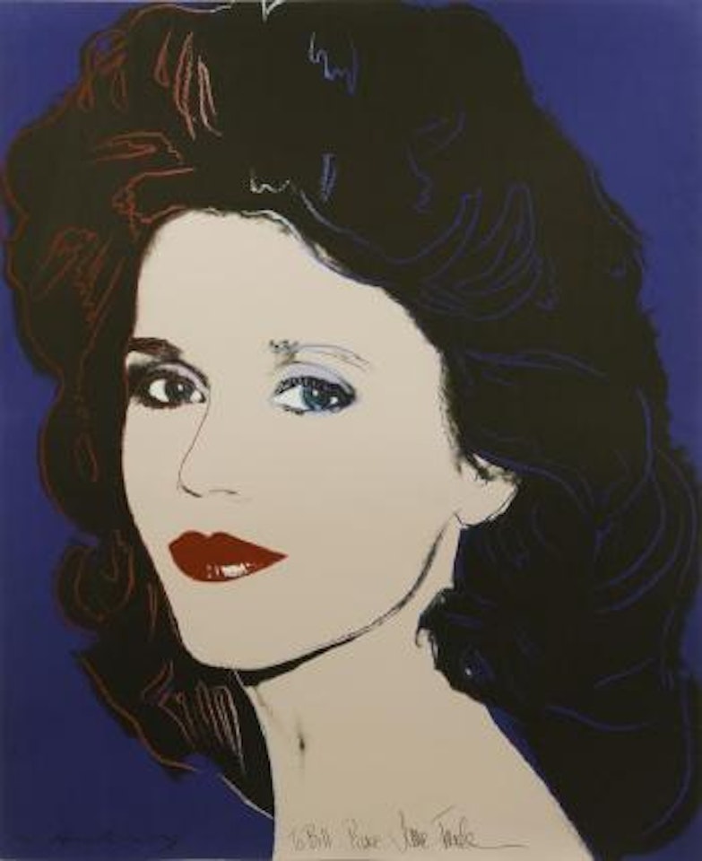 Jane Fonda, F/S #II.268 by Andy Warhol