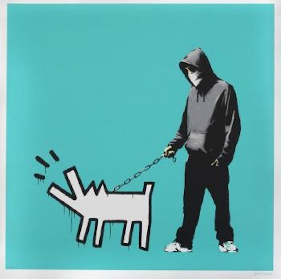 Choose your own weapon (turquoise) by Banksy
