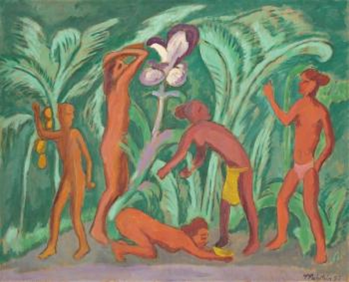Die Aufgebrochene Blüte by Max Pechstein