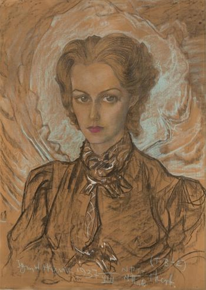 Pani Boreniakowa (portrait Hermina Boreniok) by Stanislaw Ignacy Witkiewicz