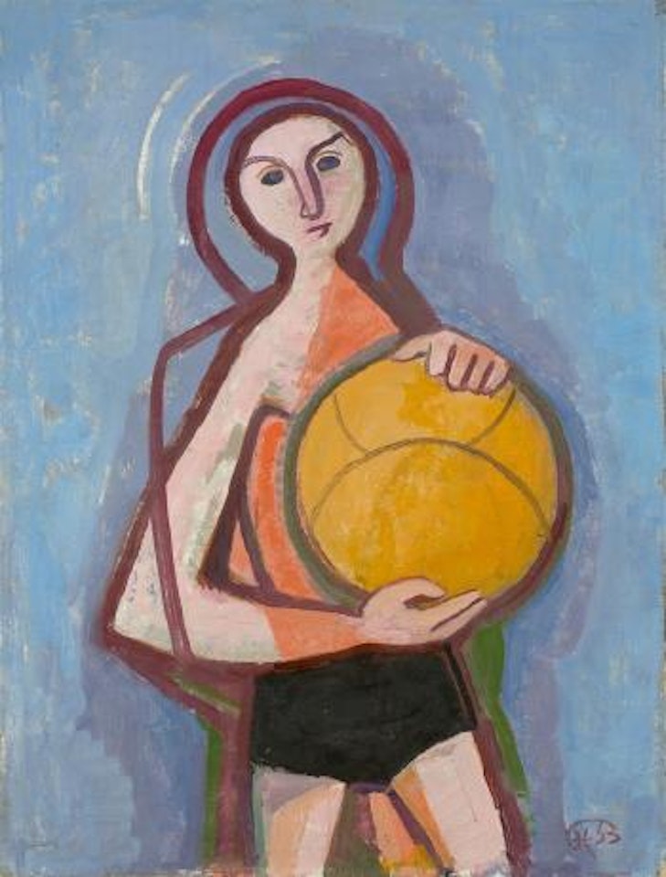 Junge mit Ball I by Karl Hofer