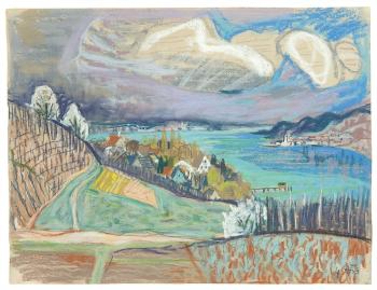 Weinberge am Bodensee by Otto Dix