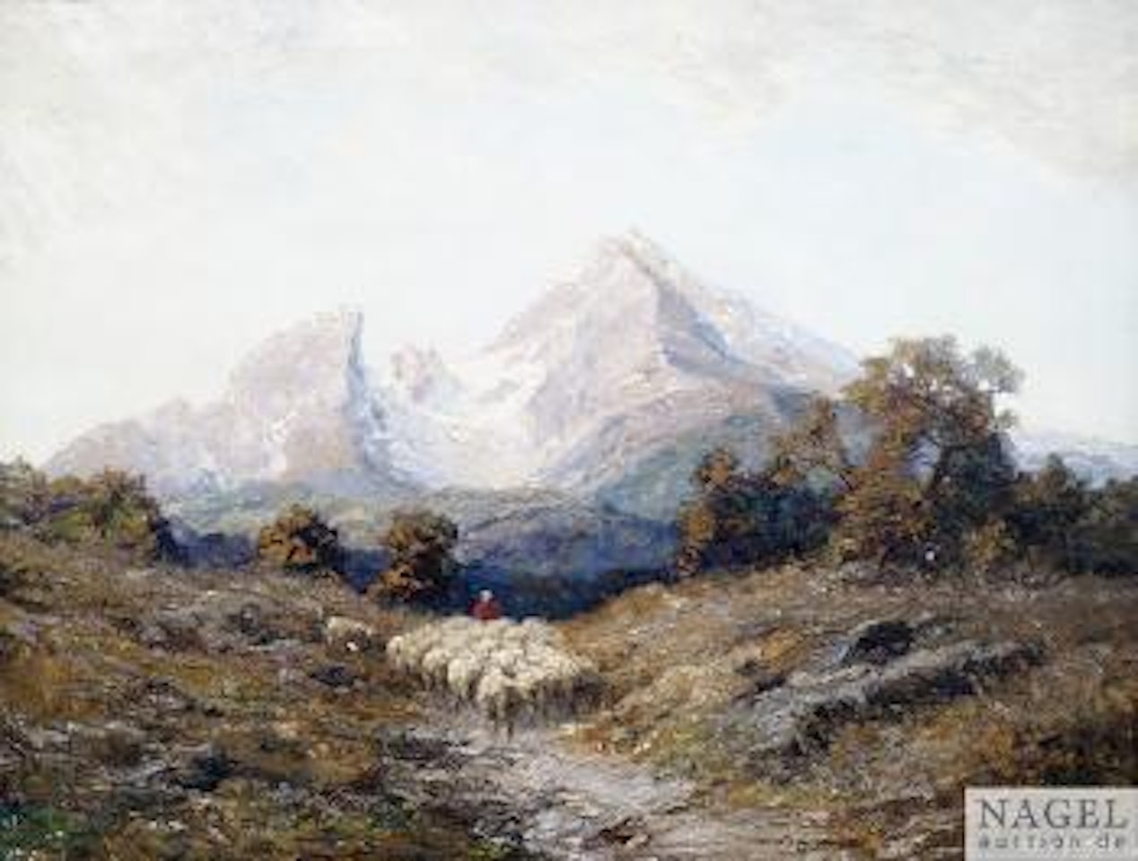 Herbstliche Hochgebirgslandschaft am Matterhorn by Otto Pippel