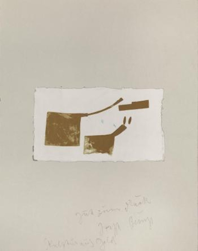 Suite Schwuurhhand Skulptur aus Gold by Joseph Beuys