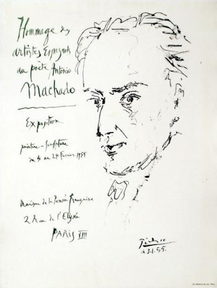 Maison de la Pensée Française. Homage au Poëte Antonio Machado by Pablo Picasso