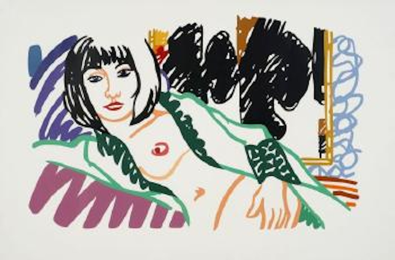 Monica in Robe with Motherwell by Tom Wesselmann