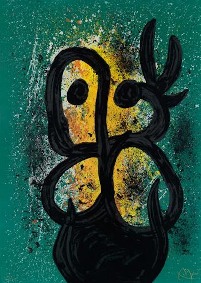Femme avec une Colombe by Joan Miró