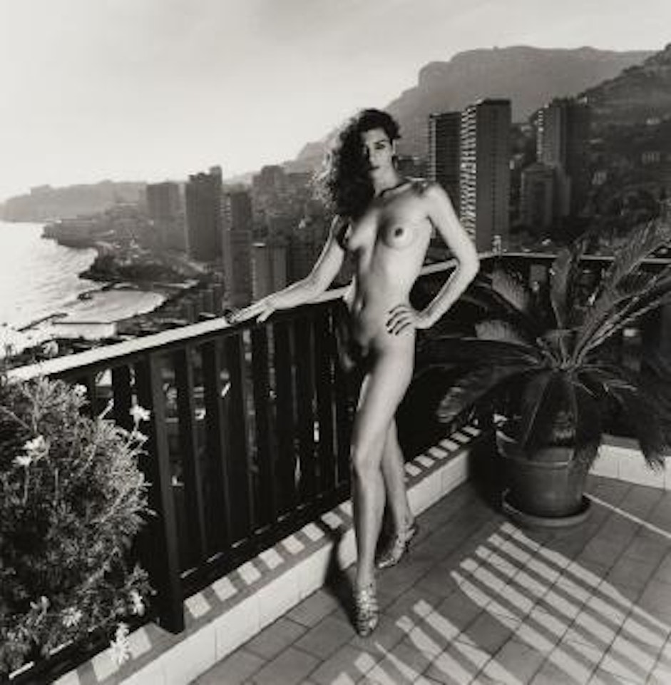 On my terrace, Monte Carlo (Dressed/Naked) by Helmut Newton