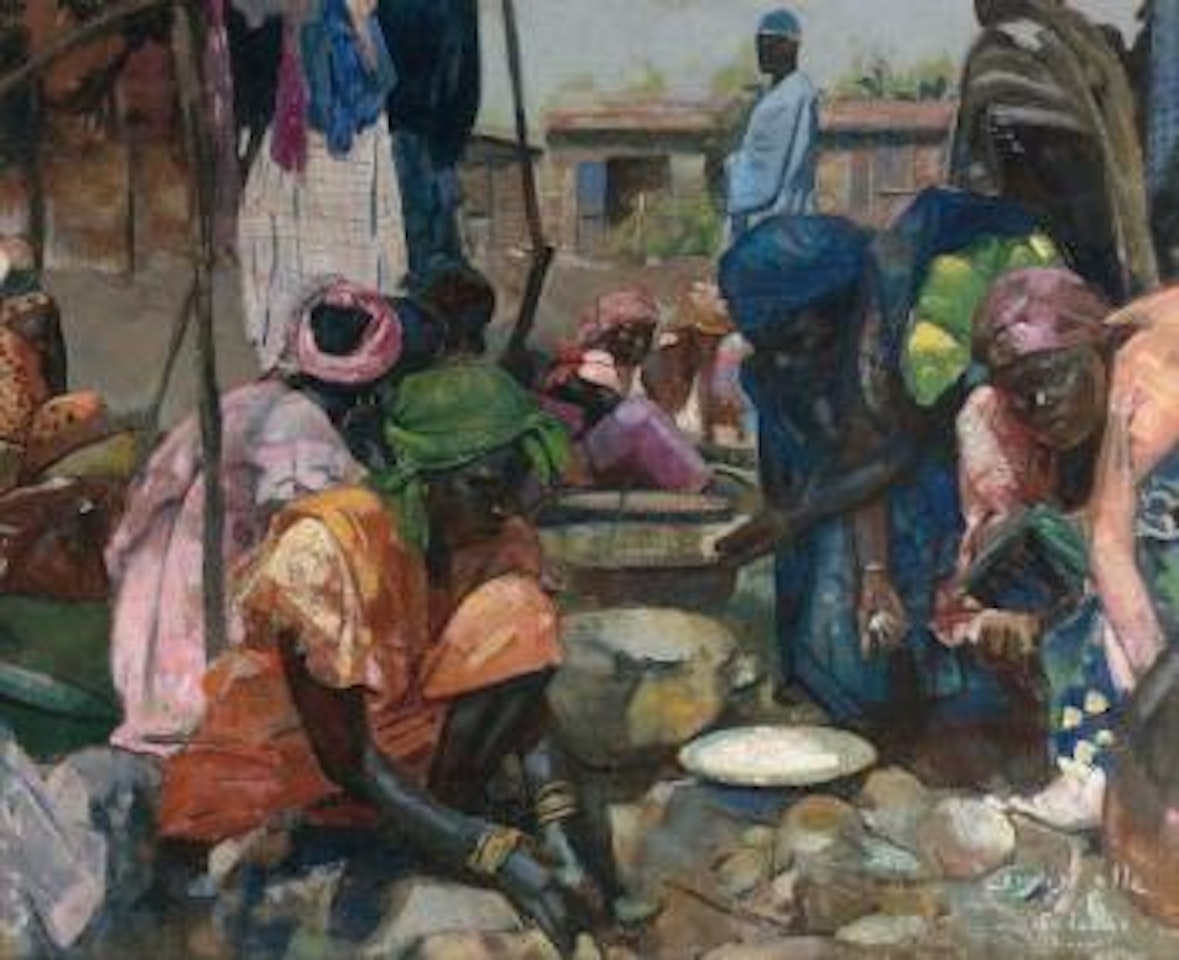 Marché à Saint-Louis, Sénégal by Jacques Majorelle