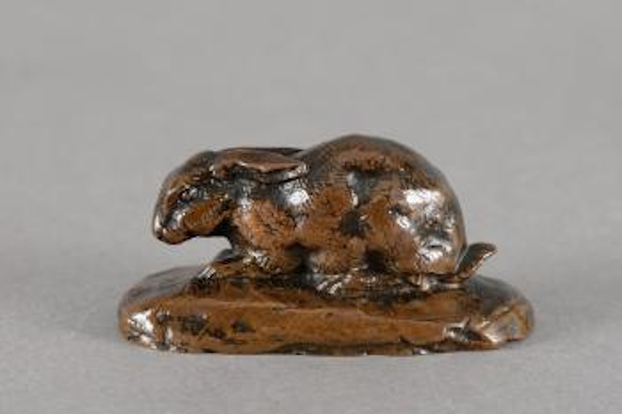 Lapin, oreilles couchées by Antoine-Louis Barye