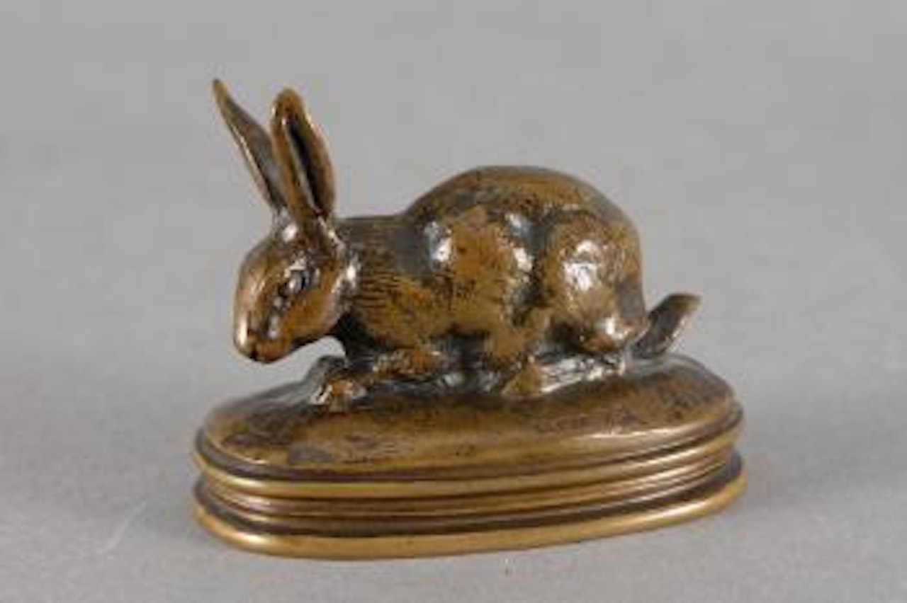 Lapin, oreilles dressées by Antoine-Louis Barye