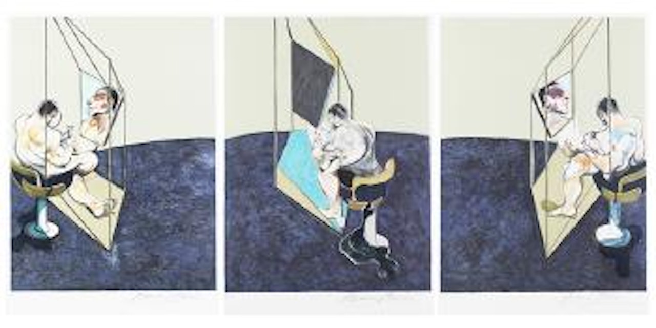 Studies Of The Male Back by Francis Bacon